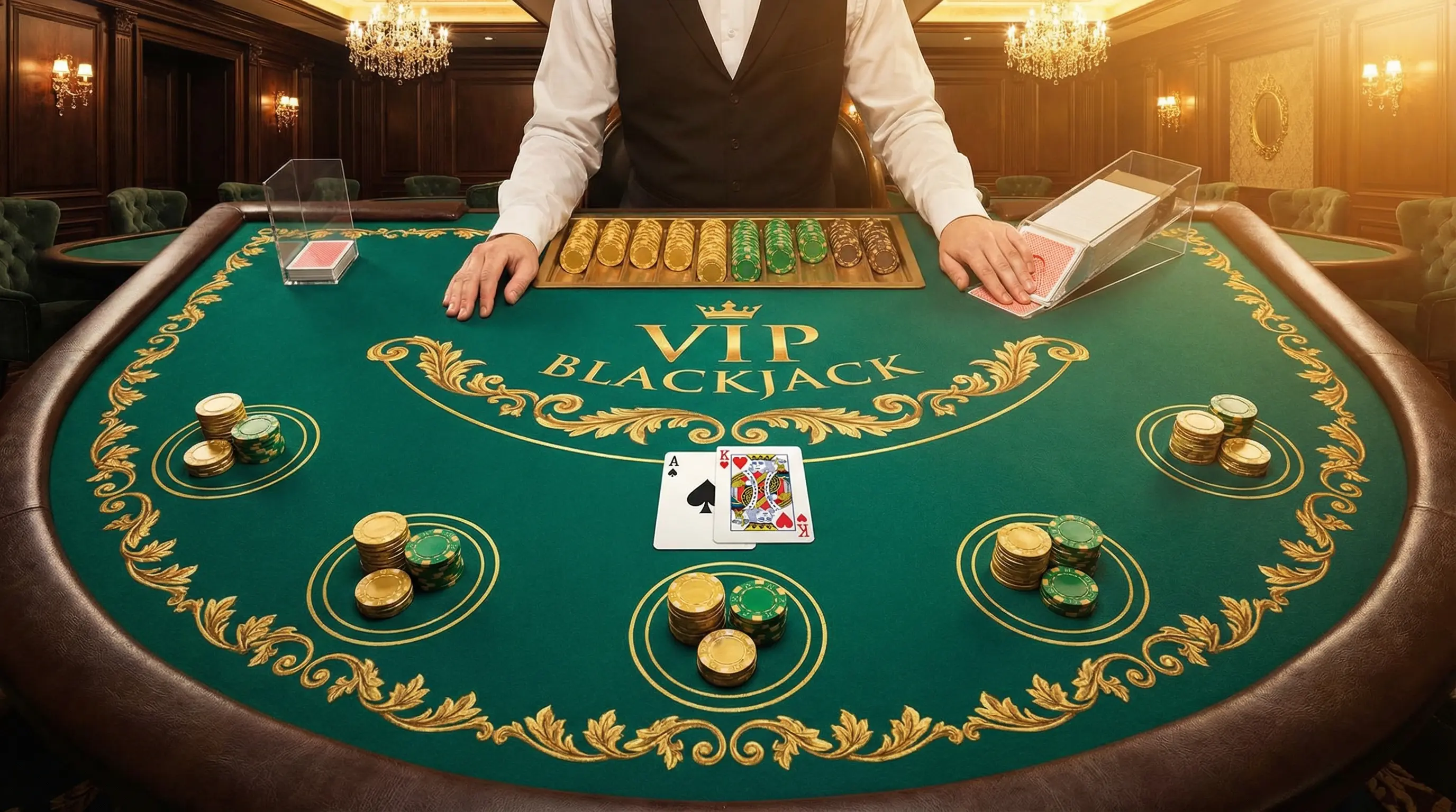Mesa de blackjack profesional